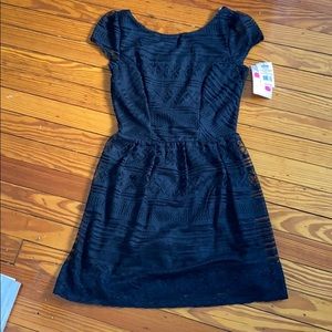 Black lace dress